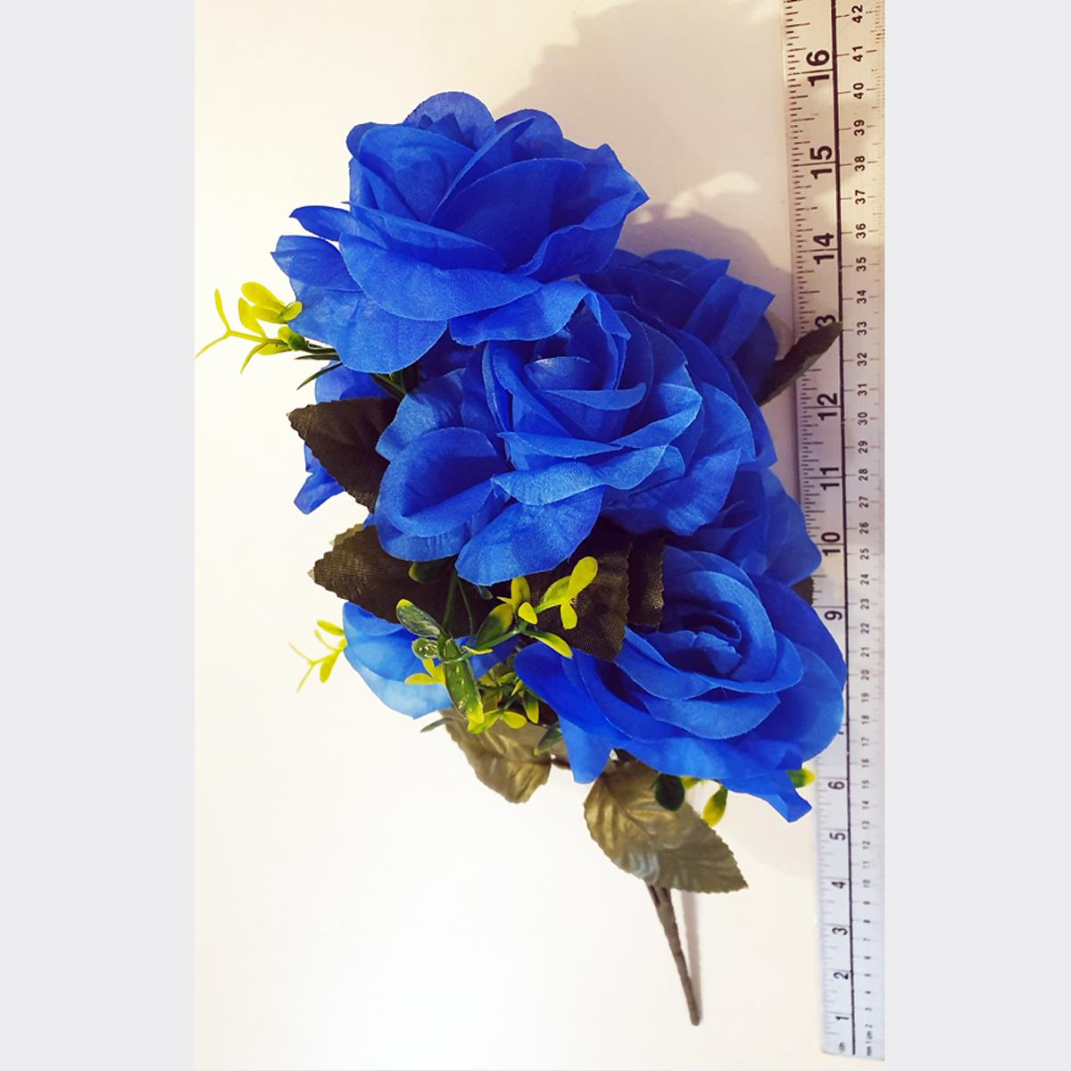 Plain Colour Open Roses (Blue)