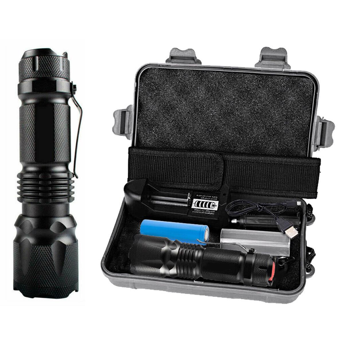 19cm Rechargeable Torch w/case